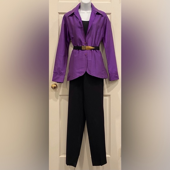 Connie Robertson vintage purple silk jacket - Picture 6 of 11